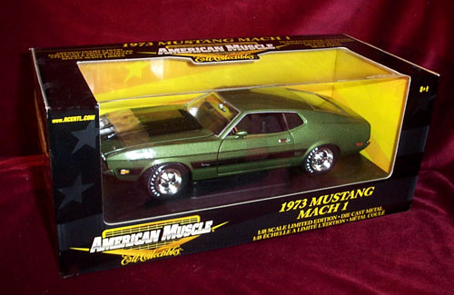 1973 Mustang Mach 1 - Dark Green (Ertl) 1/18