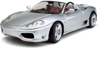Ferrari 360 Spider - Silver (Hot Wheels) 1/18