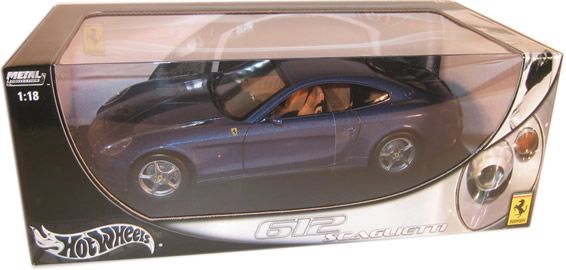 2004 Ferrari 612 Scaglietti - Launch Blue (Hot Wheels) 1/18