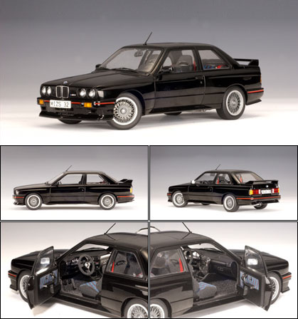 1987 BMW E30 M3 Sport Evolution - Black (AUTOart) 1/18