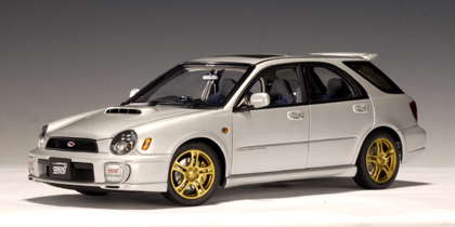 2001 Subaru Impreza New Age WRX STi Wagon - Silver - Right-Hand Drive (AUTOart) 1/18