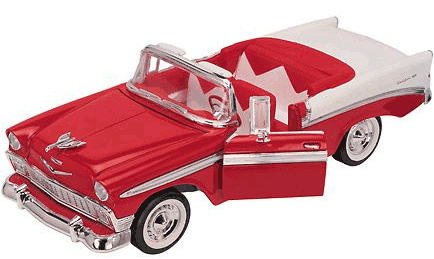 1956 Chevy Bel Air Convertible - Red (YatMing) 1/18