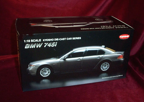 2003 BMW 745i - Metallic Grey (Kyosho) 1/18