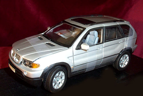 2001 BMW X5 4.4i - Silver (Anson) 1/18