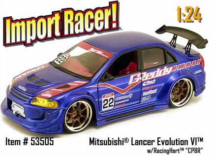 Mitsubishi Lancer EVO VI - Blue (Import Racer) 1/24