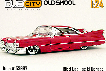 1959 Cadillac Eldorado - Red - Old Skool (DUB City) 1/24