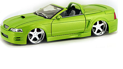 2002 Ford Mustang - Green w/ Maya DTS Rims (DUB City) 1/24