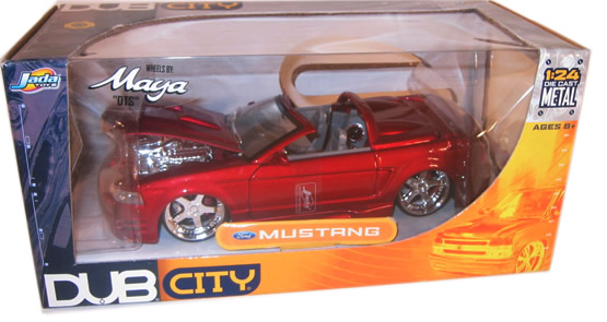 2002 Ford Mustang - Red w/ Maya DTS Rims (DUB City) 1/24