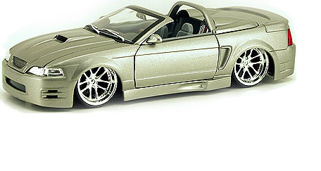 2002 Ford Mustang - Silver w/ Cartelli DaVinci Rims (DUB City) 1/24