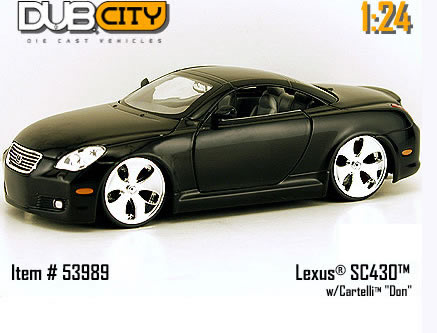 Lexus SC430 w/ Cartelli 'DON' - Black (DUB City) 1/24
