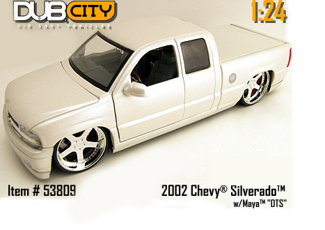 2002 Chevy Silverado - White (DUB City) 1/24