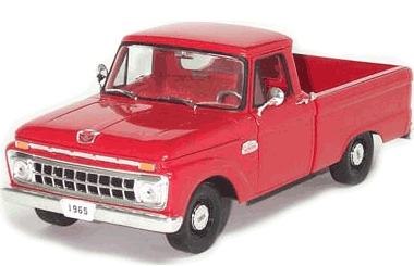 1965 Ford F100 Styleside Pickup - Red (SunStar) 1/18