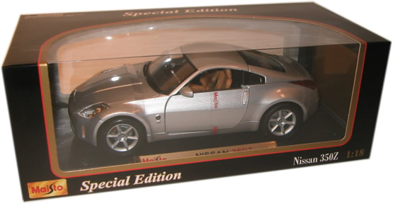 2003 Nissan 350Z - Silver (Maisto) 1/18