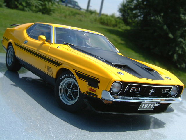 Grabber yellow ford mustang #9