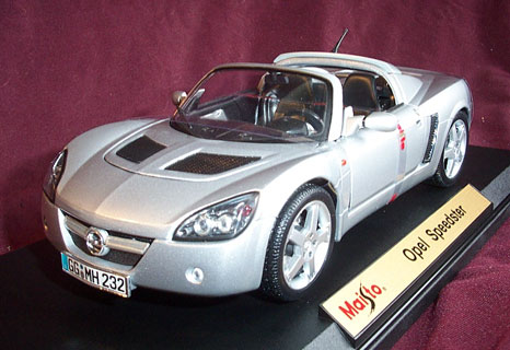 2002 Opel Speedster - Silver (Maisto) 1/18