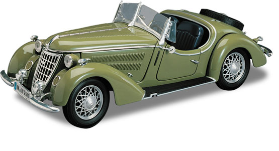 1936 Wanderer W25K Roadster - Green (Ricko Ricko) 1/18