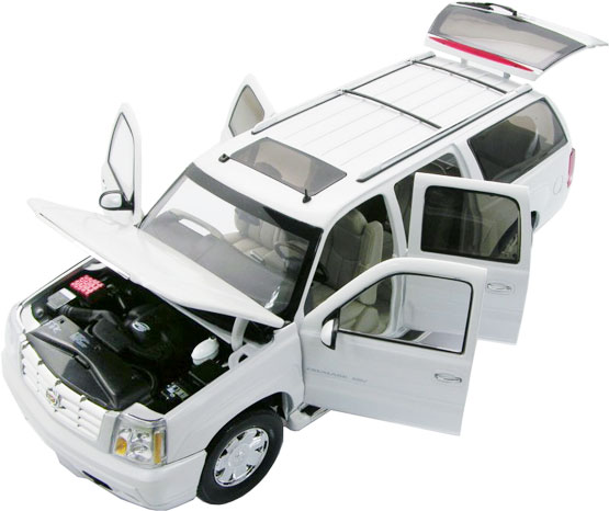 2003 Cadillac Escalade ESV - Pearl White (Ricko Ricko) 1/18