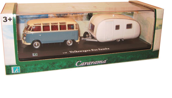 Volkswagen Bus Samba and Camper (Cararama) 1/43