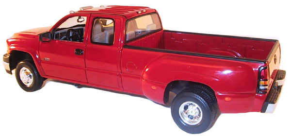 2000 Chevy Silverado 3500 Dually - Red (Anson) 1/18