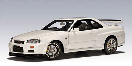 Nissan Skyline GT-R (R34) White (AUTOart) 1/18