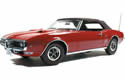 1968 Pontiac Firebird 400 Convertible - Solar Red (Lane Exact Detail) 1/18
