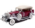 1932 Cadillac Sport Phaeton - Burgundy/Silver (Anson) 1/18
