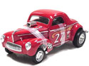 1941 Willys Competition Coupe - Red #27 (YatMing) 1/18