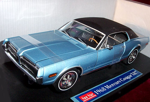 1968 Mercury Cougar XR7 - Blue (SunStar) 1/18