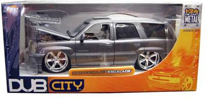 Cadillac Escalade - Dark Gray w/ 24" Giovanna "Anzio" Wheels (DUB City) 1/24