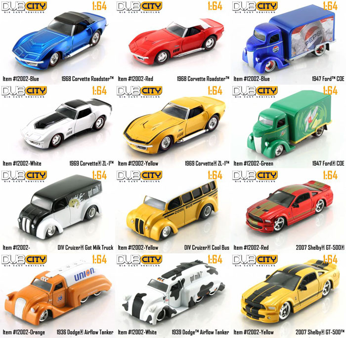 164 Dub City Cars And Trucks Wave 17 Set Of 12 Diecast Car Scale Model