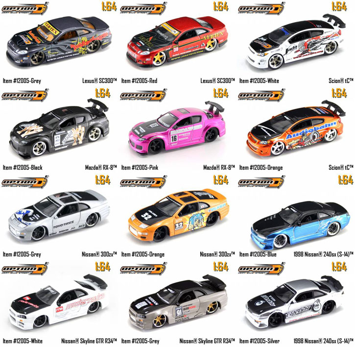 1/64 Import Racer Option D Wave 10 - Set of 12