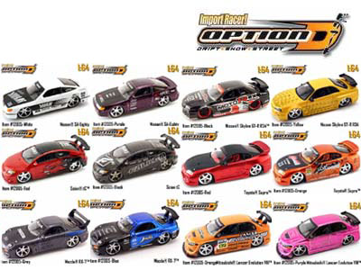 1/64 Import Racer Option D Wave 9 - Set of 12