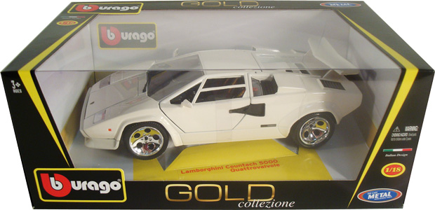 Lamborghini Countach 5000 - White (Bburago) 1/18 diecast car scale 