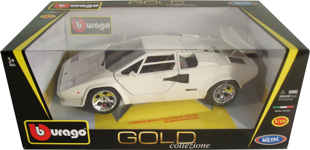 Lamborghini Countach 5000 - White (Bburago) 1/18