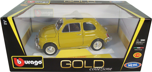 1968 Fiat 500 L w/ Sunroof (Bburago) 1/18