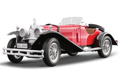 1928 Mercedes-Benz SSK (Bburago) 1/18