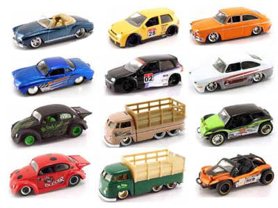 VDubs Wave 3 (Jada Toys V-Dubs) 1/64 Set of 12