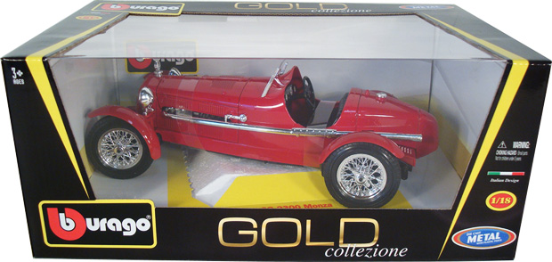 1931 Alfa Romeo 8C 2300 Monza - Red (Bburago) 1/18