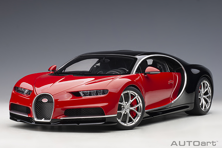 2017 Bugatti Chiron - Italian Red/nocturne Black (AUTOart) 1/12