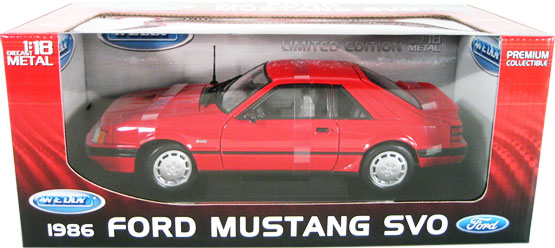 1986 Ford Mustang SVO - Red (Welly) 1/18