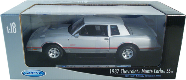 1987 Chevy Monte Carlo SS - Silver (Welly) 1/18