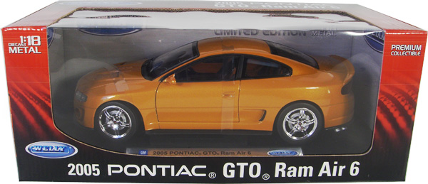 2005 Pontiac GTO Ram Air 6 - Orange (Welly) 1/18