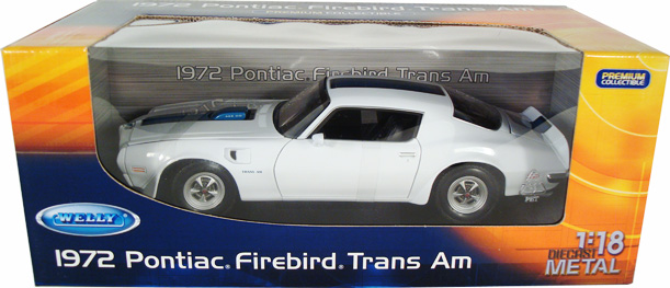 1972 Pontiac Firebird Trans Am - White (Welly) 1/18