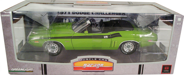 1971 Dodge Challenger Convertible - Green Go (Greenlight) 1/18
