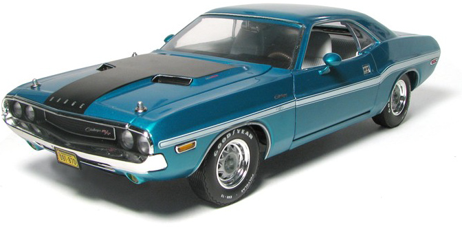 1970 Dodge Challenger R/T - Light Turquoise Poly (Greenlight Collectibles) 1/18