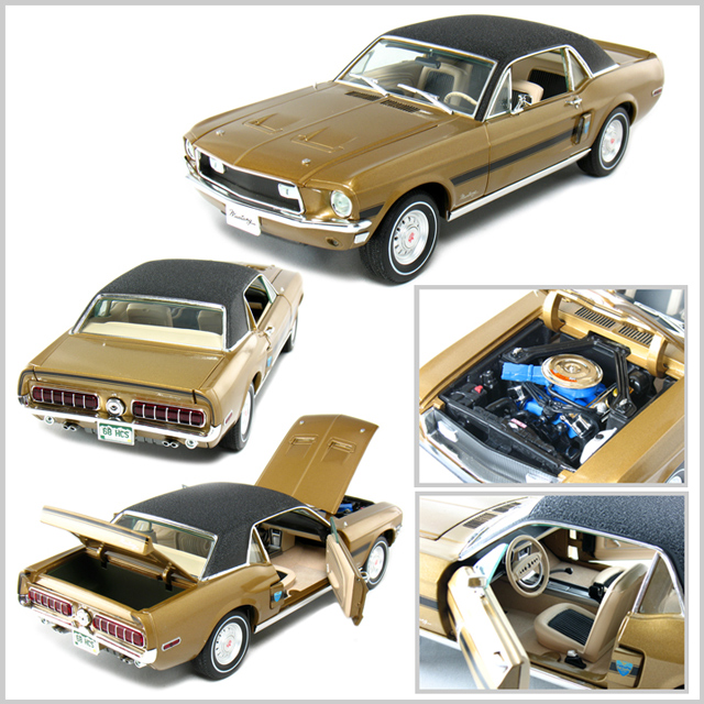 1968 Ford Mustang GT California High-Country Special - Gold Metallic (Greenlight Collectibles) 1/18