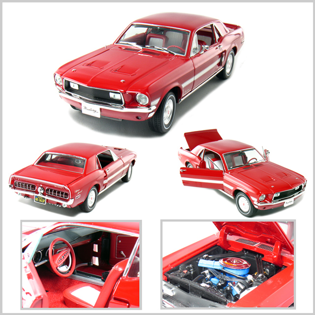 1968 Ford Mustang GT California Special - Red (Greenlight Collectibles) 1/18