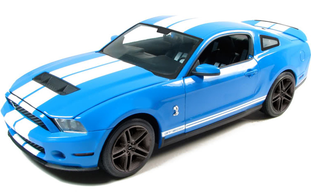 2010 Ford Shelby Mustang GT500 Coupe - Grabber Blue (Greenlight) 1/18