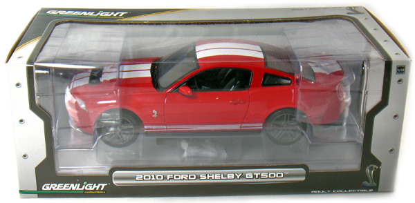 2010 Ford Shelby Mustang GT500 Coupe - Torch Red (Greenlight) 1/18 12816