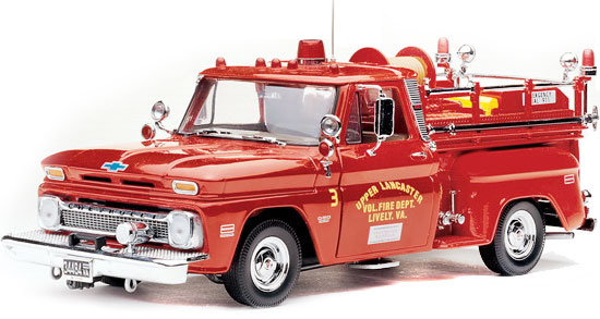 1965 Chevy C20 Fire Truck (Sun Star) 1/18